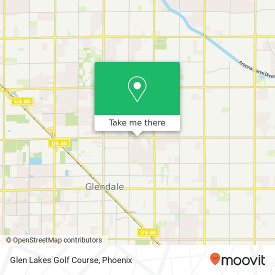 Mapa de Glen Lakes Golf Course