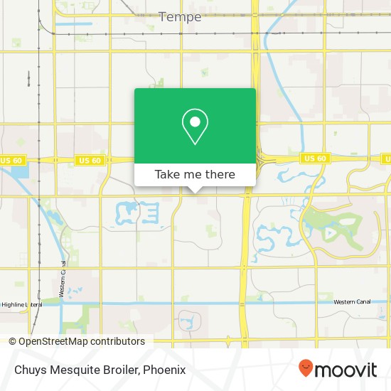 Mapa de Chuys Mesquite Broiler