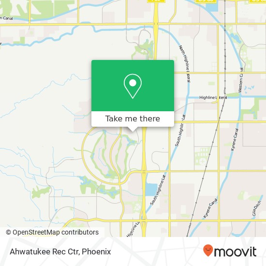 Mapa de Ahwatukee Rec Ctr