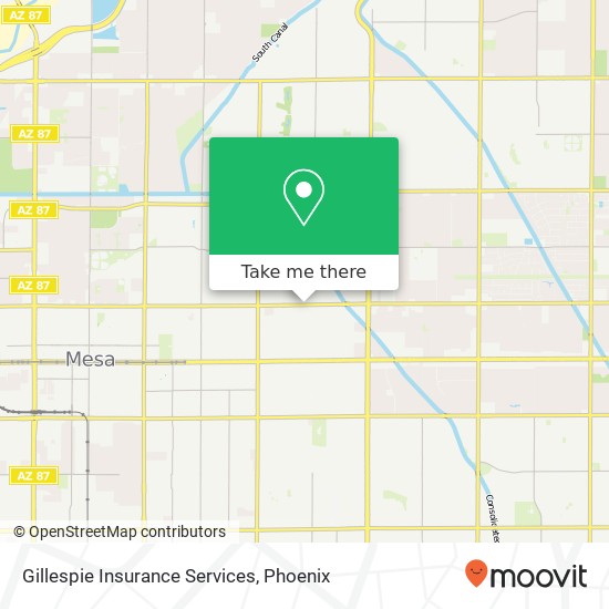 Gillespie Insurance Services map