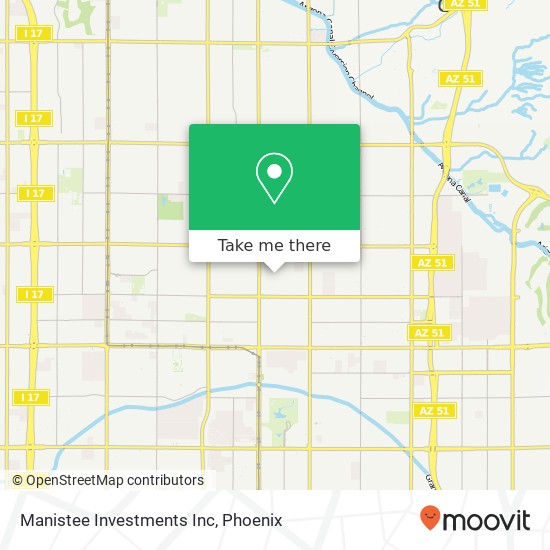 Manistee Investments Inc map