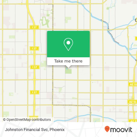 Mapa de Johnston Financial Svc