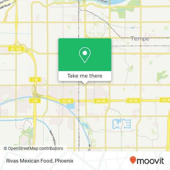 Rivas Mexican Food map