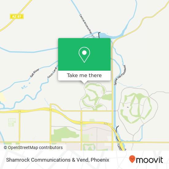 Shamrock Communications & Vend map