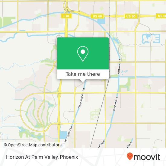 Horizon At Palm Valley map