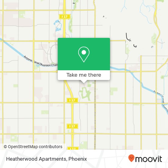 Heatherwood Apartments map