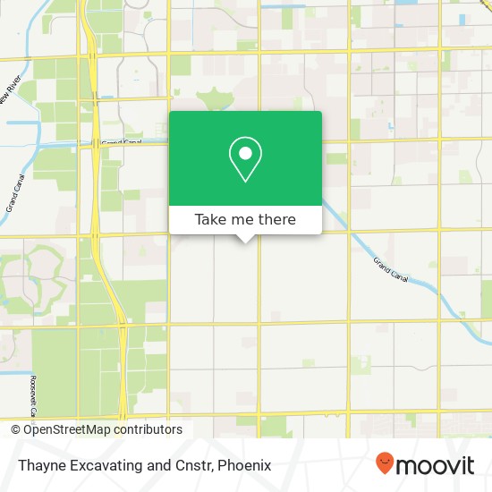 Thayne Excavating and Cnstr map