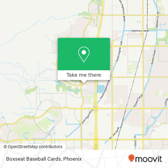 Mapa de Boxseat Baseball Cards