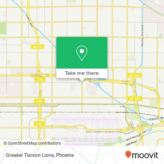 Mapa de Greater Tucson Lions