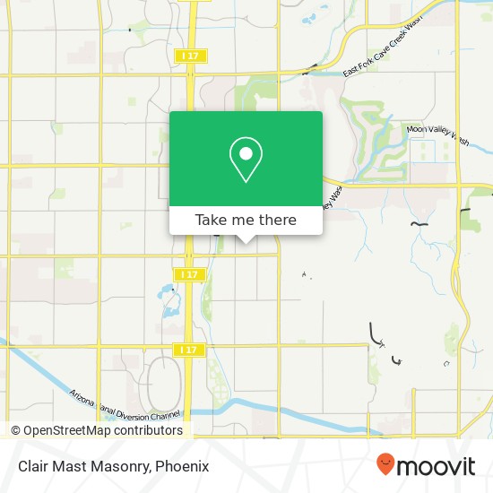 Mapa de Clair Mast Masonry
