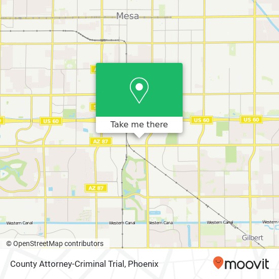 County Attorney-Criminal Trial map