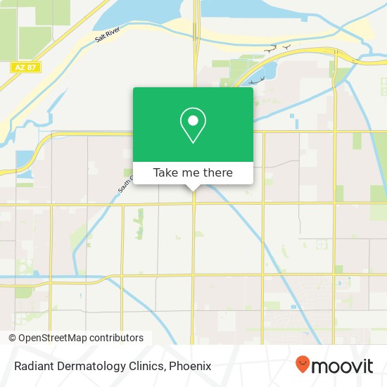 Mapa de Radiant Dermatology Clinics