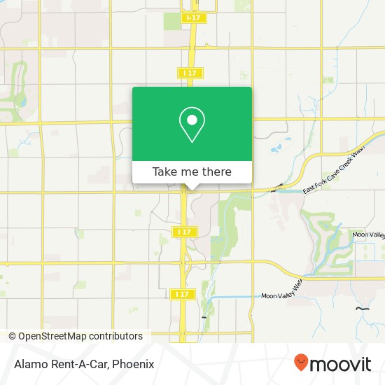 Alamo Rent-A-Car map