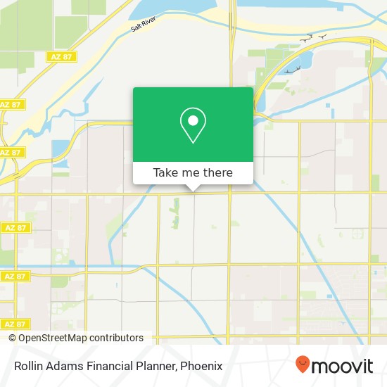 Rollin Adams Financial Planner map