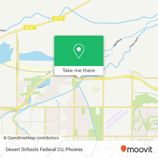 Desert Schools Federal CU map