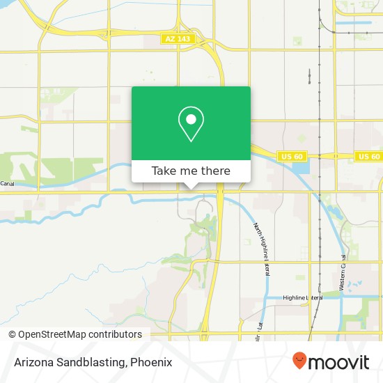 Arizona Sandblasting map