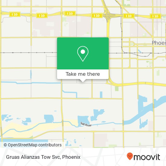 Gruas Alianzas Tow Svc map