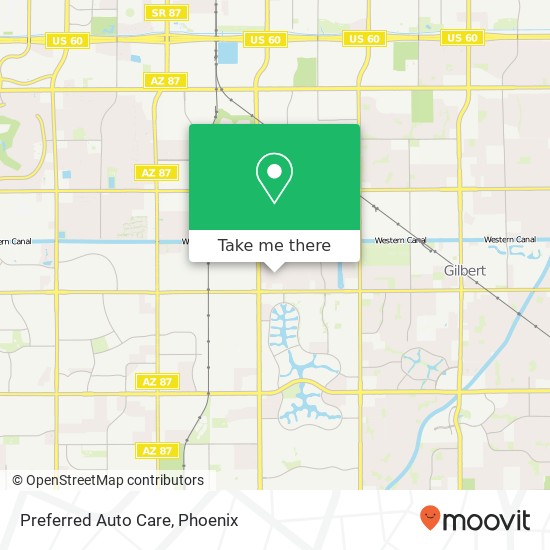 Preferred Auto Care map