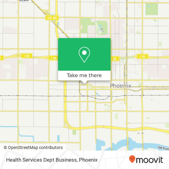 Health Services Dept Business map