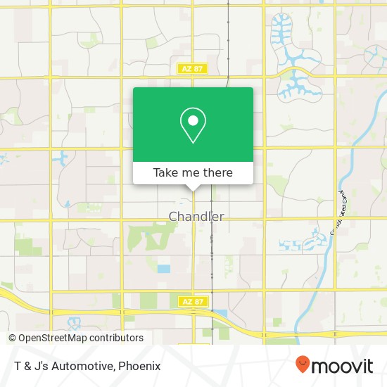 T & J's Automotive map