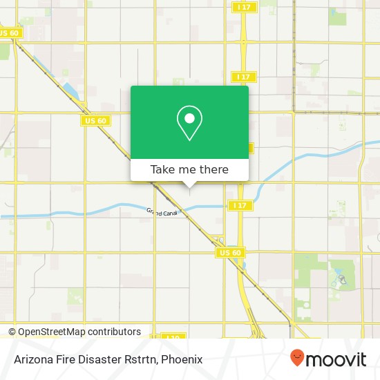 Arizona Fire Disaster Rstrtn map