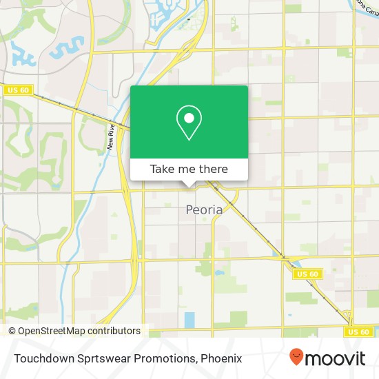 Touchdown Sprtswear Promotions map