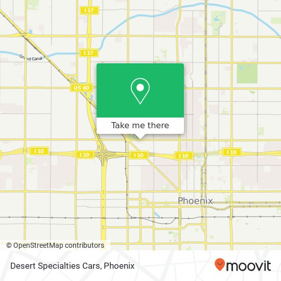 Desert Specialties Cars map