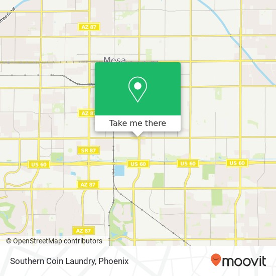 Southern Coin Laundry map