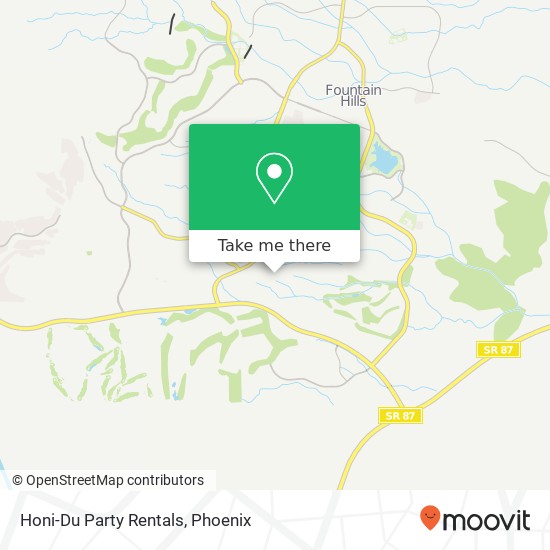 Honi-Du Party Rentals map