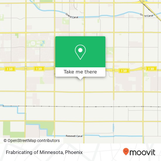 Mapa de Frabricating of Minnesota