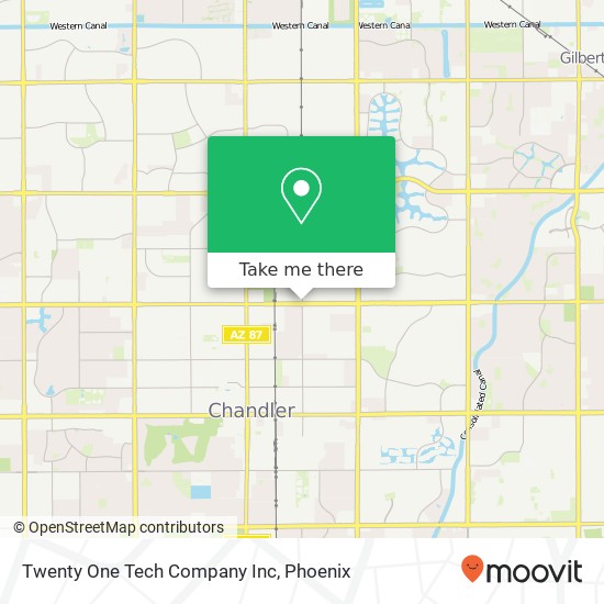 Twenty One Tech Company Inc map