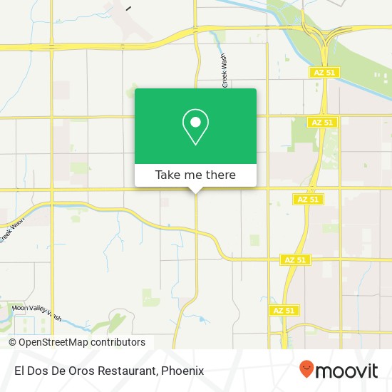 El Dos De Oros Restaurant map