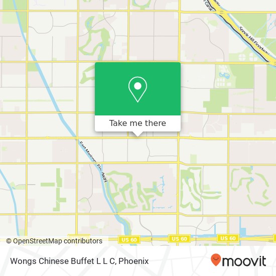 Mapa de Wongs Chinese Buffet L L C