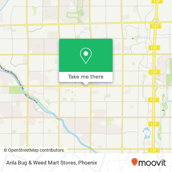 Mapa de Anla Bug & Weed Mart Stores