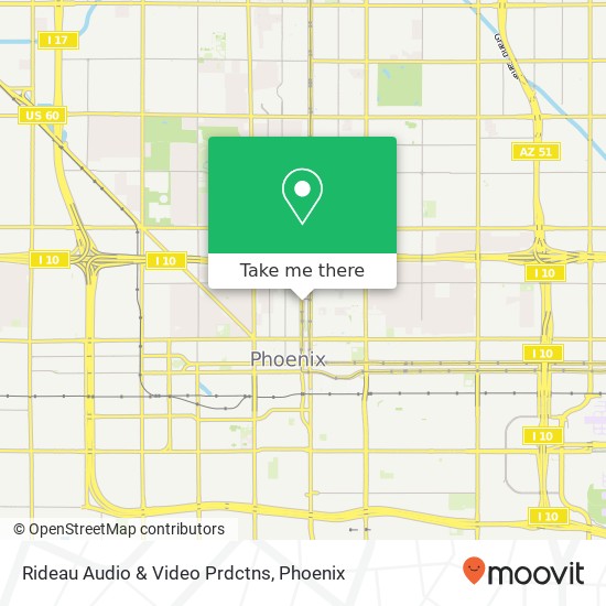 Rideau Audio & Video Prdctns map