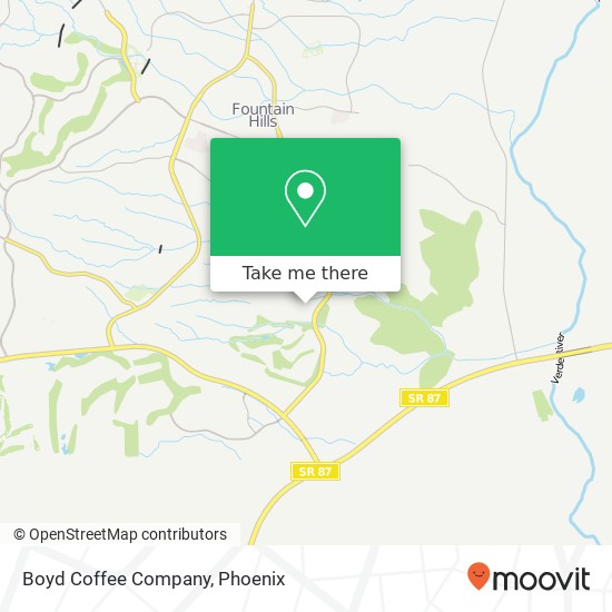 Mapa de Boyd Coffee Company
