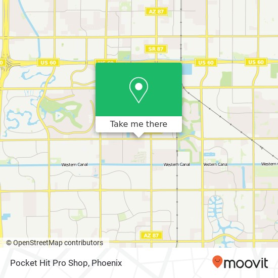 Mapa de Pocket Hit Pro Shop