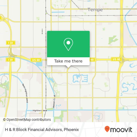 H & R Block Financial Advisors map