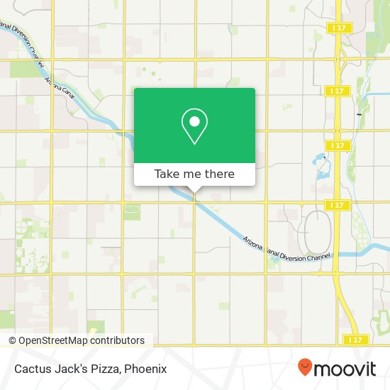 Cactus Jack's Pizza map