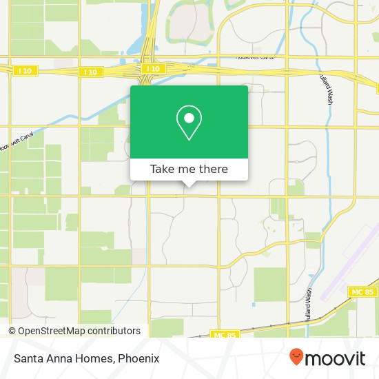 Santa Anna Homes map