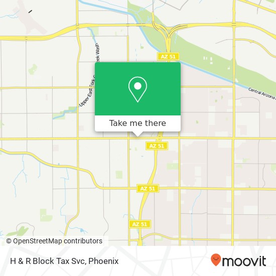 H & R Block Tax Svc map