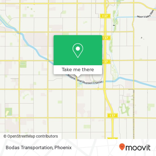 Bodas Transportation map