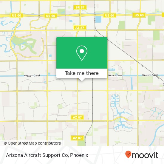 Arizona Aircraft Support Co map