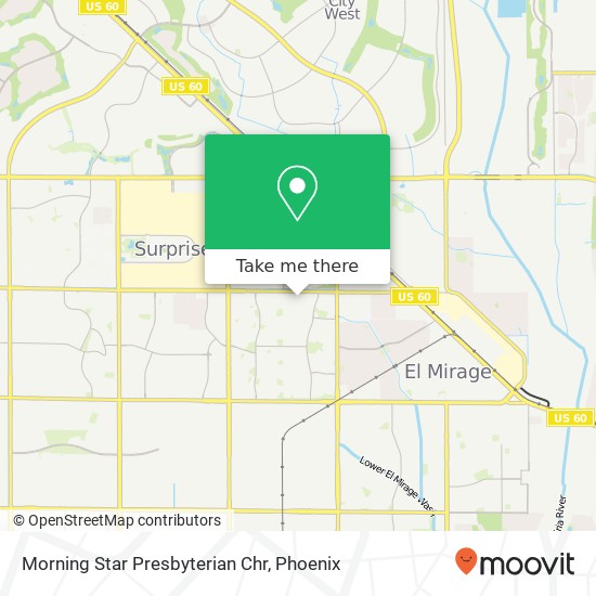 Morning Star Presbyterian Chr map