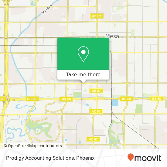 Mapa de Prodigy Accounting Solutions
