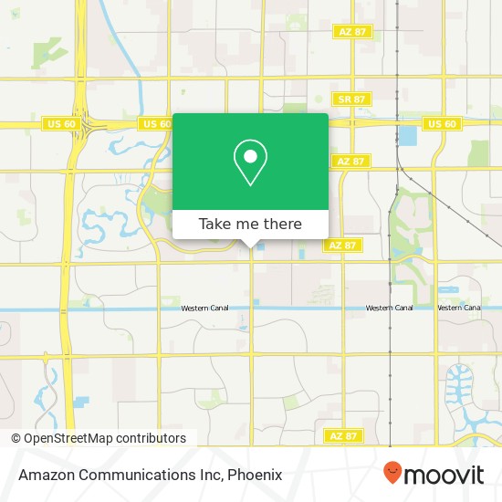 Amazon Communications Inc map