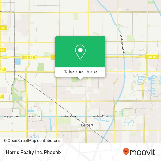 Harris Realty Inc map