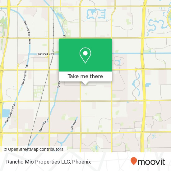Mapa de Rancho Mio Properties LLC