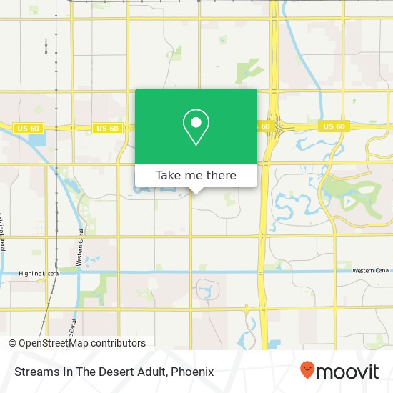 Mapa de Streams In The Desert Adult