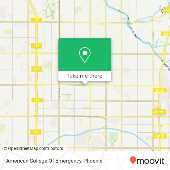 American College Of Emergency map